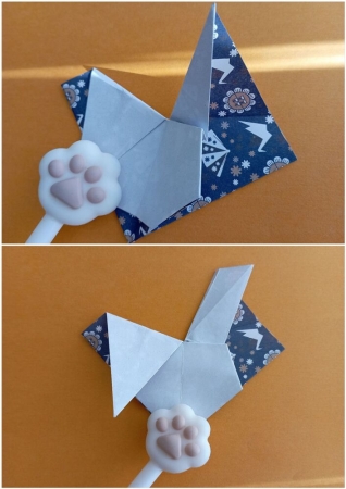 Оригами-клуб. Мастер-класс по оригами «закладка Зайчик»